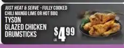 Super Fresh Tyson glazed chicken drumsticks offer