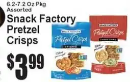 Super Fresh Snack Factory Pretzel Crisps offer
