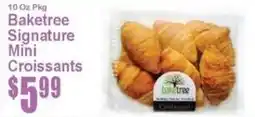Super Fresh Baketree signature mini croissants offer