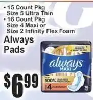 Super Fresh Always Pads offer