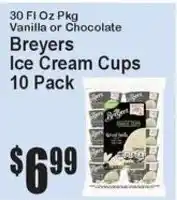 Super Fresh Breyers ice cream cups offer