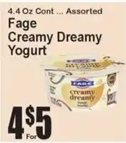 Super Fresh Fage Creamy Dreamy Yogurt offer