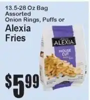 Super Fresh Alexia fries offer