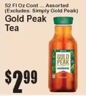 Super Fresh Gold Peak Tea offer