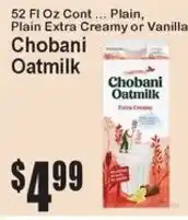 Super Fresh Chobani Oatmilk offer