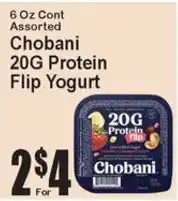 Super Fresh Chobani flip yogurt offer