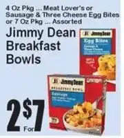 Super Fresh Jimmy Dean Breakfast Bowls offer
