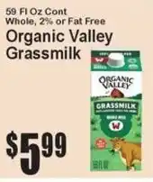 Super Fresh Organic Valley Grassmilk offer