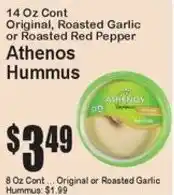 Super Fresh Athenos Hummus offer