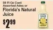 Super Fresh Florida's Natural Juice offer