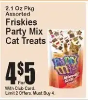 Super Fresh Friskies party mix cat treats offer