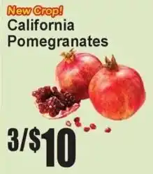 Super Fresh California Pomegranates offer