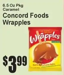 Super Fresh Concord Foods Wrapples offer