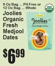 Super Fresh Joolies organic fresh medjool dates offer