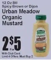 Super Fresh Urban Meadow Organic Mustard offer