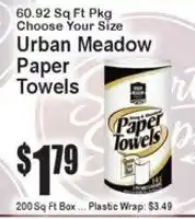 Super Fresh Urban Meadow paper towels offer