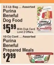 Super Fresh Purina Beneful Dog Food offer