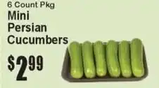 Super Fresh Mini Persian Cucumbers offer