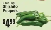 Super Fresh Shishito peppers offer
