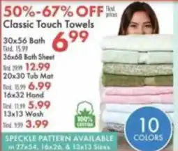 Boscov's Classic Touch Towels offer