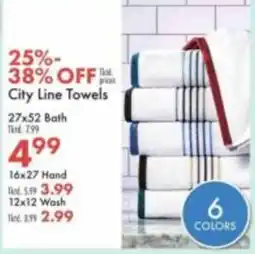 Boscov's City Line Towels offer