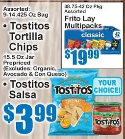 Super Fresh Tostitos Tortilla Chips or Tostitos salsa offer