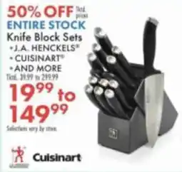 Boscov's Cuisinart knife block sets offer