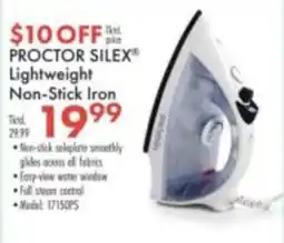 Boscov's Proctor Silex Lightweight Non-Stick Iron offer