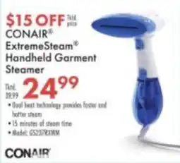 Boscov's Conair extreme steam handheld garment steamer offer