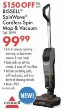 Boscov's Bissell SpinWave Cordless Spin Mop & Vacuum offer