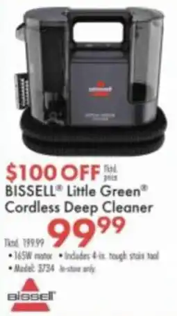 Boscov's Bissell little green cordless deep cleaner offer