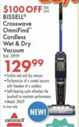Boscov's Bissell Crosswave OmniFind Cordless Wet & Dry Vacuum offer