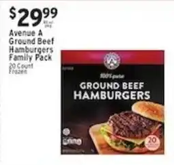 Met Foodmarkets Avenue A Ground Beef Hamburgers offer