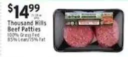 Met Foodmarkets Thousand Hills Beef Patties offer