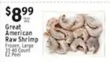 Met Foodmarkets Great American Raw Shrimp offer