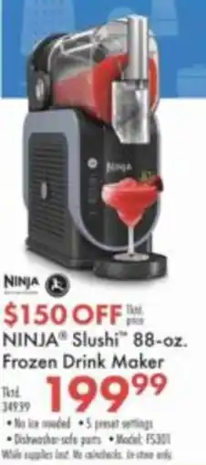Boscov's Ninja Slushi Frozen Drink Maker offer