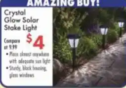 Boscov's Crystal Glow Solar Stake Light offer