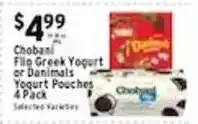 Met Foodmarkets Chobani Filo Greek Yogurt or Danimals Yogurt Pouches offer