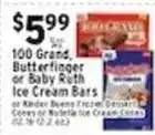 Met Foodmarkets 100 Grand, Butterfinger or Baby Ruth Ice Cream Bars offer