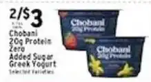 Met Foodmarkets Chobani 20g Protein Zero Added Sugar Greek Yogurt offer