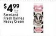 Met Foodmarkets Farmland Fresh Dairies Heavy Cream offer