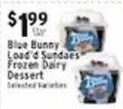 Met Foodmarkets Blue Bunny Load'd Sundaes Frozen Dairy Dessert offer