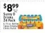 Met Foodmarkets Sunny D Drinks offer