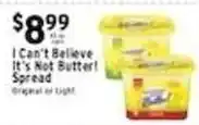 Met Foodmarkets I Can't Believe It's Not Butter! Spread offer