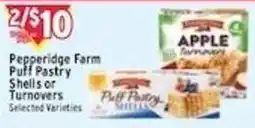 Met Foodmarkets Pepperidge farm puff pastry shells or turnovers offer
