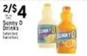 Met Foodmarkets Sunny D Drinks offer