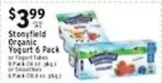 Met Foodmarkets Stonyfield Organic Yogurt 6 Pack offer