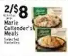 Met Foodmarkets Marie Callender's Meals offer