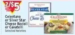 Met Foodmarkets Celentano or silver star cheese ravioli or cavatelli offer