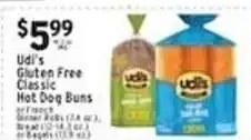 Met Foodmarkets Udi's gluten free classic hot dog buns offer